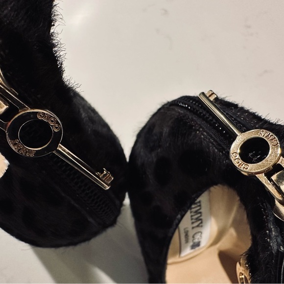 Jimmy Choo Black Leopard Heels - Picture 4 of 6